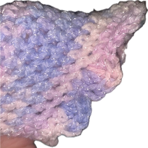 Handmade Scallop Ruffle Teal Green Pink Purple Crochet Christmas Tree Skirt 29” - Picture 6 of 6